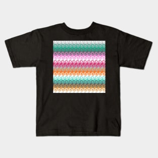 Waves colorful pattern Kids T-Shirt